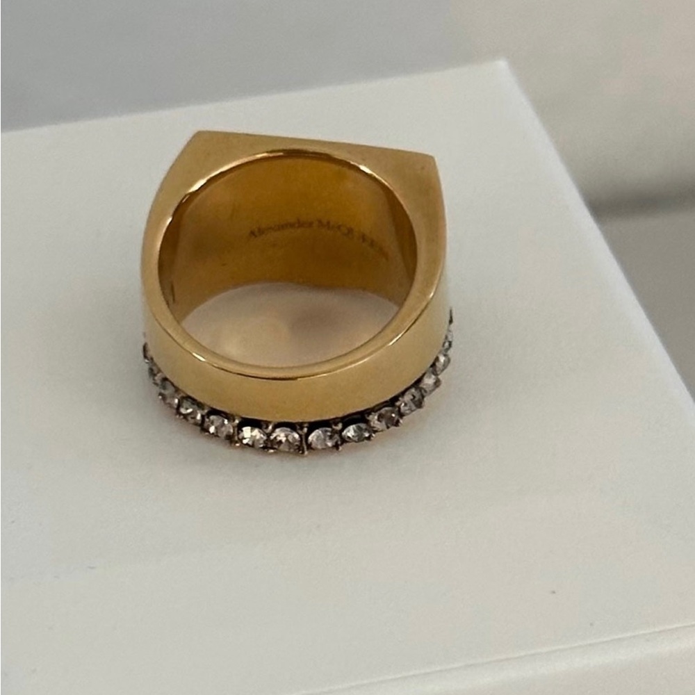 Alexander McQueen McQueen Graffiti crystal-embellished ring - Picture 7 of 14